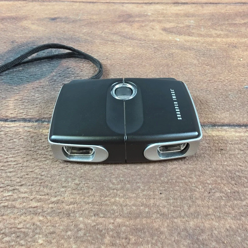 Sharper Image 8x18 Binoculars Adult OS Black Good Folding Compact Pocket Case